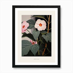 Flower Illustration Impatiens 1 Poster Art Print