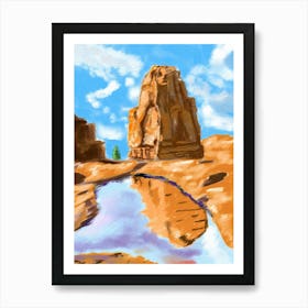 Grand Canyon Loose Oil Landscape Painting Art Print