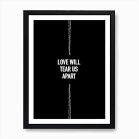 Joy Division Lines Art Print