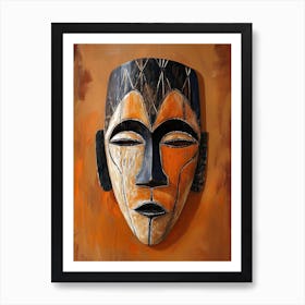 African Tribe Mask 43 Art Print
