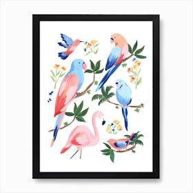 Jungle Birds 2 Art Print