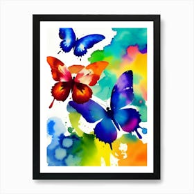 Colorful Butterflies 193 Art Print