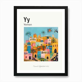 Kids Travel Alphabet  Yemen 2 Art Print