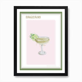 Tequila Splatter Cocktail Print Art Print