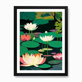 Lotus Flowers In Park Fauvism Matisse 6 Art Print