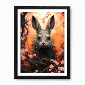 Hare In The Forest Art Print