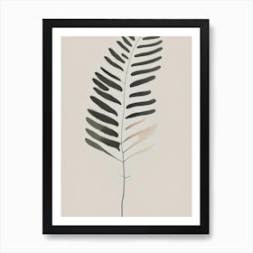 Painted Fern Wildflower Simplicity Art Print