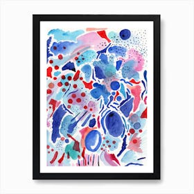 Plums And Berries Art Print