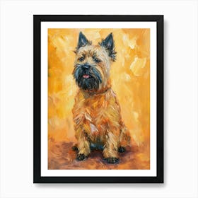 Cairn Terrier Acrylic Painting 2 Art Print