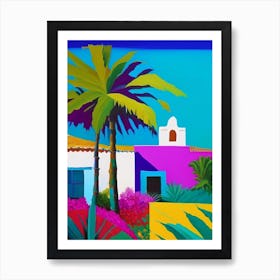 Isla Holbox Mexico Colourful Painting Tropical Destination Art Print