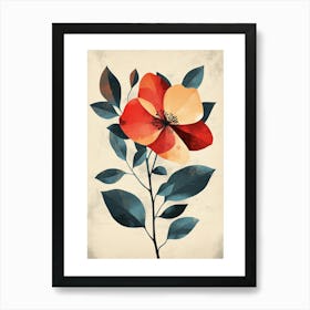 Red Flower Art Print