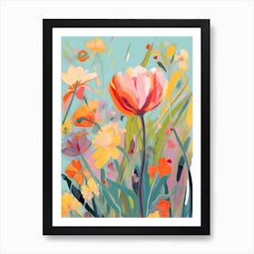 Tulips In Bloom Art Print