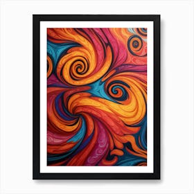 Abstract Swirls 3 Art Print