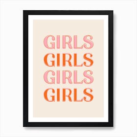 Girls Art Print