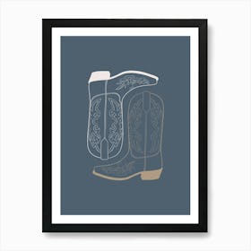 Cowboy Boots 2 Art Print