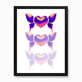 Holographic Heart Art Print