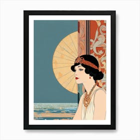 Deco Woman 1 Art Print