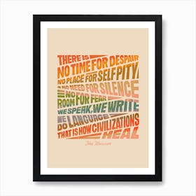 Toni Morrison Healing Quote Art Print
