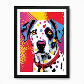 Pop Art Dog Cartoon Style 3 Art Print