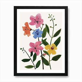 Painted Florals Bougainvillea 4 Art Print