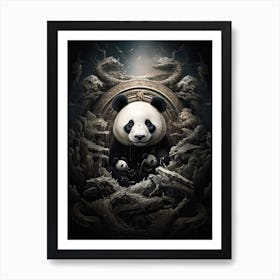 Panda Art In Symbolism Style 4 Art Print