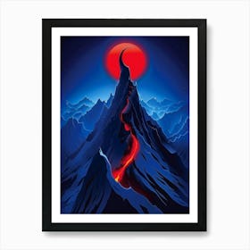 Red Mountain Art Print