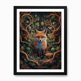 wiliam morris fox Art Print