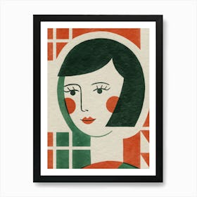 Woman'S Face Art Print