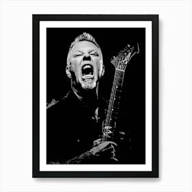 James Hetfield Metallichead band music 7 Art Print