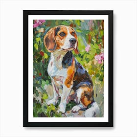 Beagle Acrylic Painting 2 Art Print