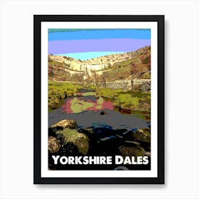 Yorkshire Dales National Park Hiking Art Wall Print Art Print