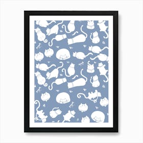 Lazy Cats Art Print