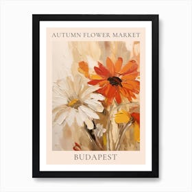 Autumn Flower Market Poster Budapest Affiche