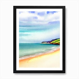 Blackpool Sands 3, Devon Watercolour Art Print