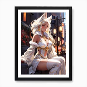 Anime Girl Art Print