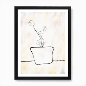 Tulips In A Vase Poster