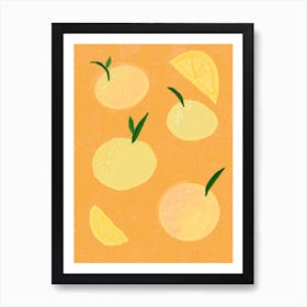 Lemons & Peaches Art Print