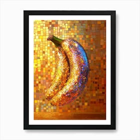 Disco Ball Banana Art Print