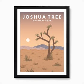 Joshua Tree National Park Travel Poster Art Print