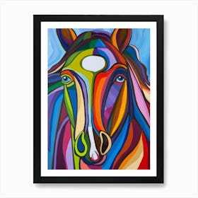 Colorful Horse 2 Art Print