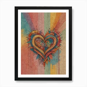 Heart Of Love 27 Art Print