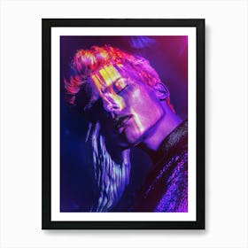 Person Purple Art Print