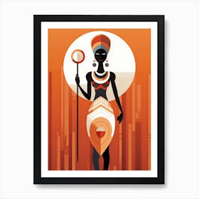 Africa Tribe Minimalism: Embracing Tribal Traditions Art Print