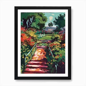 Giverny Gardens, France, Painting 2 Art Print