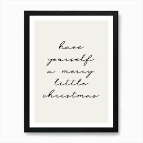 Merry Little Christmas Art Print