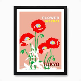 Flower Market Tokyo Art Print