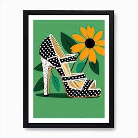 Footwear Fusion for Women: Floral Bliss Art Print