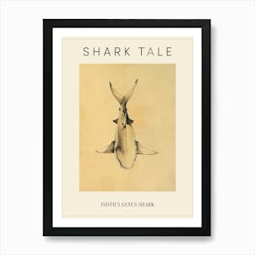 Isistius Genus Shark Vintage Illustration 5 Poster Art Print