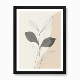 Abstract Leaves 10 Art Print