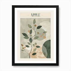 Apple Tree Minimal Japandi Illustration 7 Poster Art Print